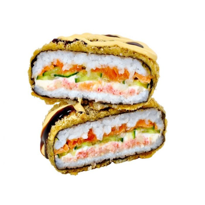 Лосось суші-бургер